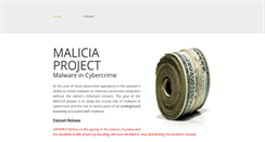 Desktop Screenshot of malicia-project.com